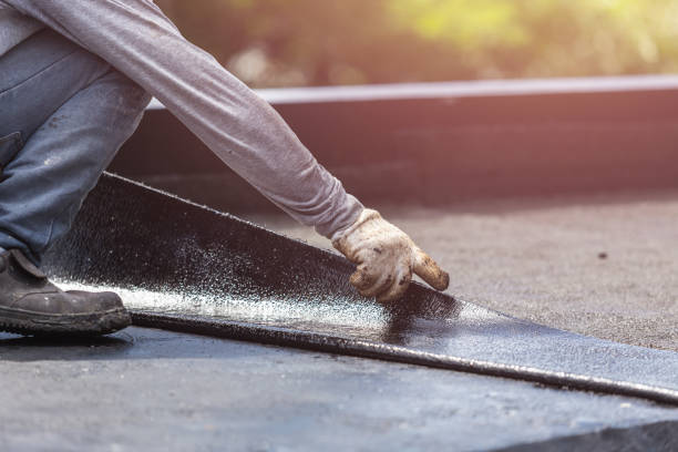 Professional Waterproofing technician working in Newbury, OH